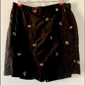 Black turtle skort